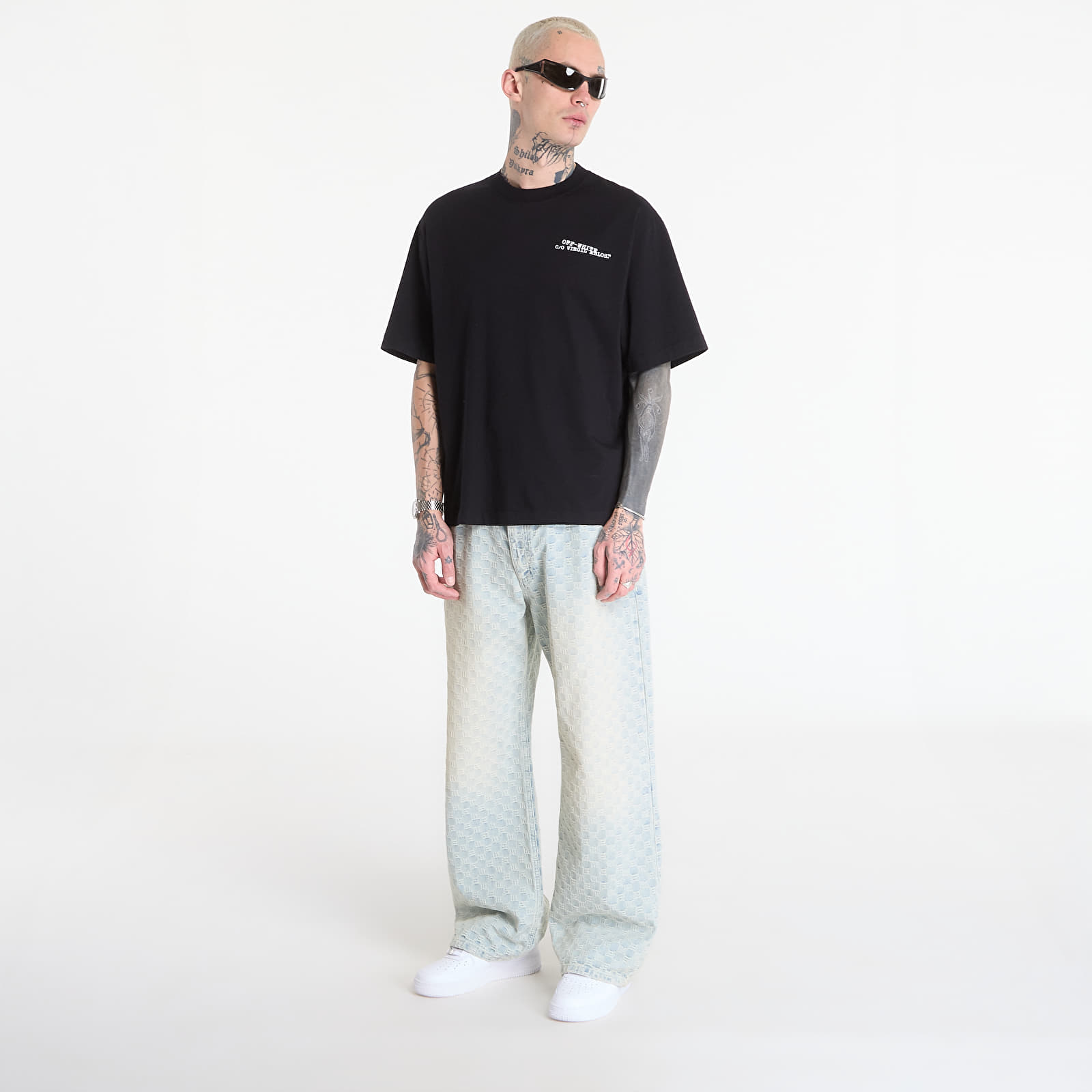 T-skjorter Off-White Type Machine Arrow S/S Skate Tee Black