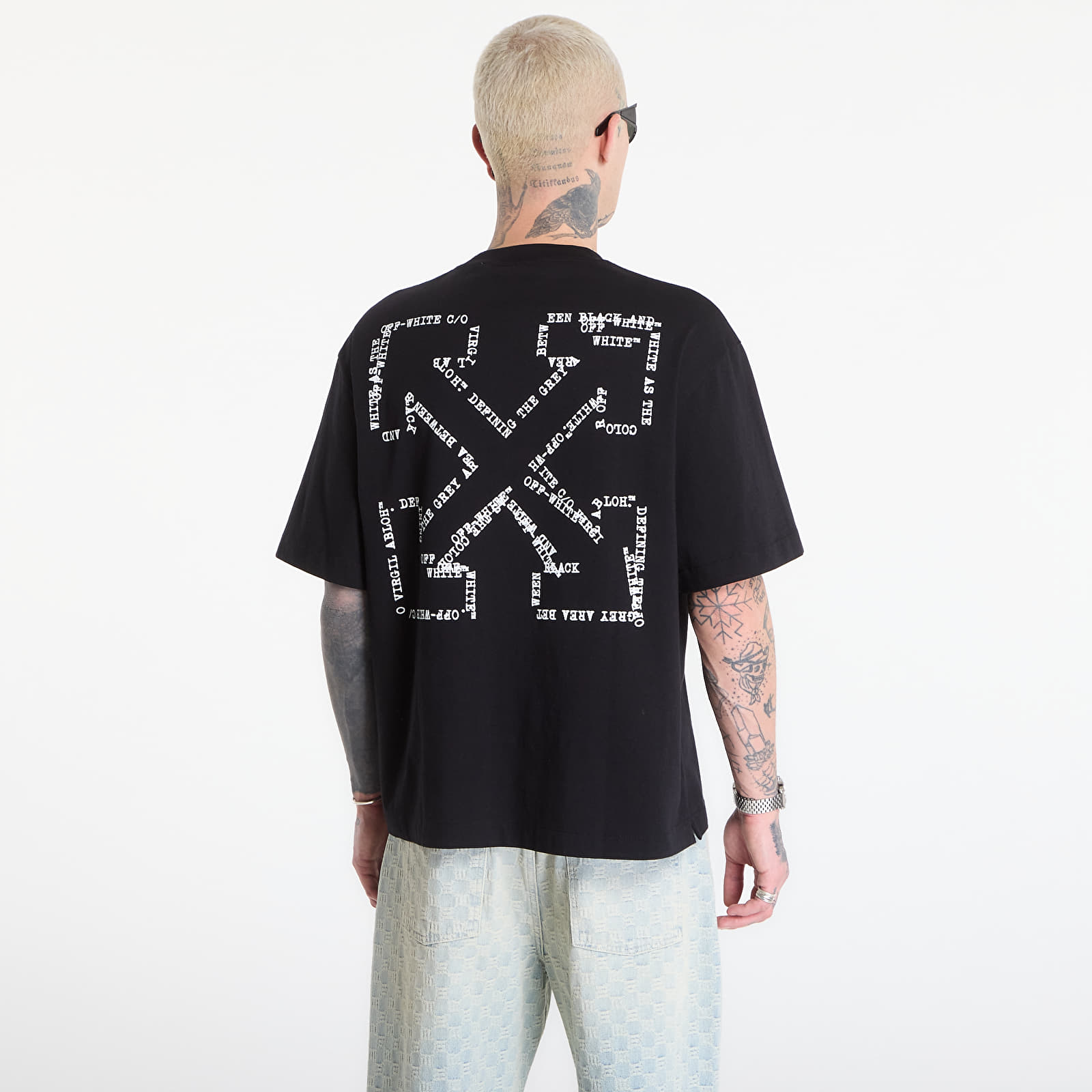 T-skjorter Off-White Type Machine Arrow S/S Skate Tee Black