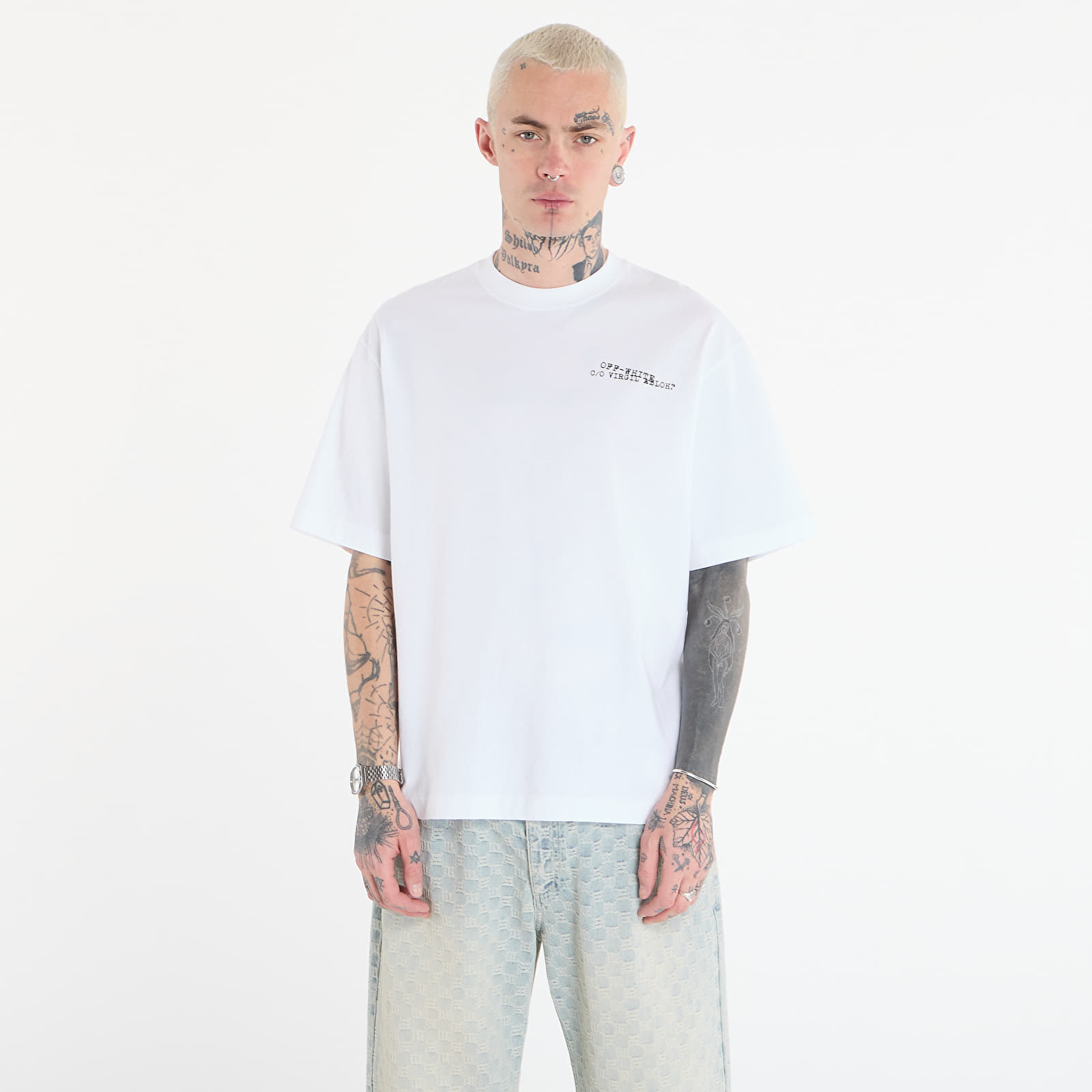 Тениска Off-White Type Machine Arrow S/S Skate Tee White L