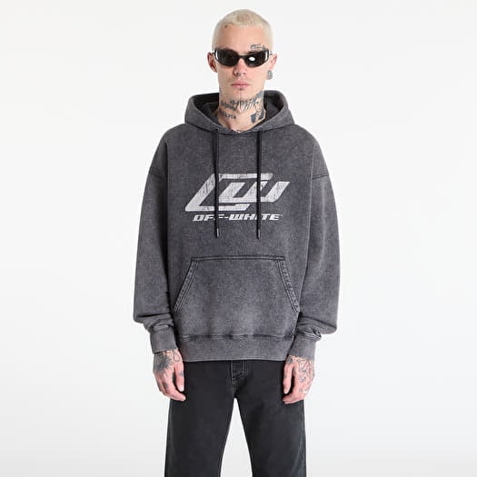 Sweatshirt Off-White Ow Racing Skate Hoodie Mareado Black
