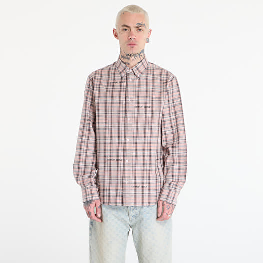 Skjorte Off-White Flannel Regular Shirt Mauve Morn