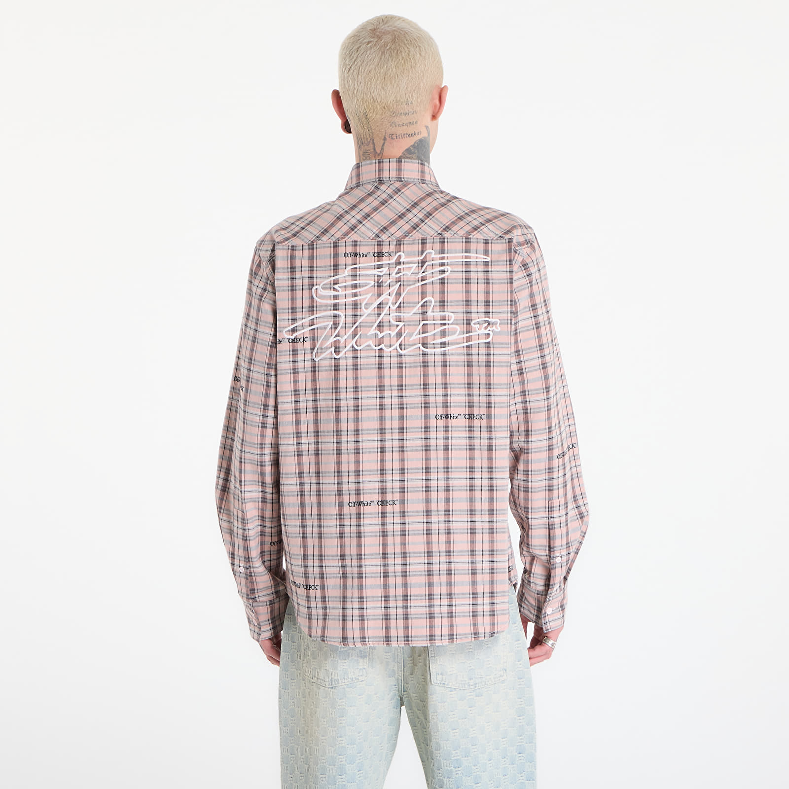 Сорочки Off-White Flannel Regular Shirt Mauve Morn