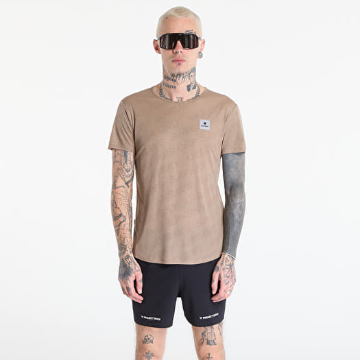 T-shirt SAYSKY Reactive Flow T-shirt Dark Beige Logo