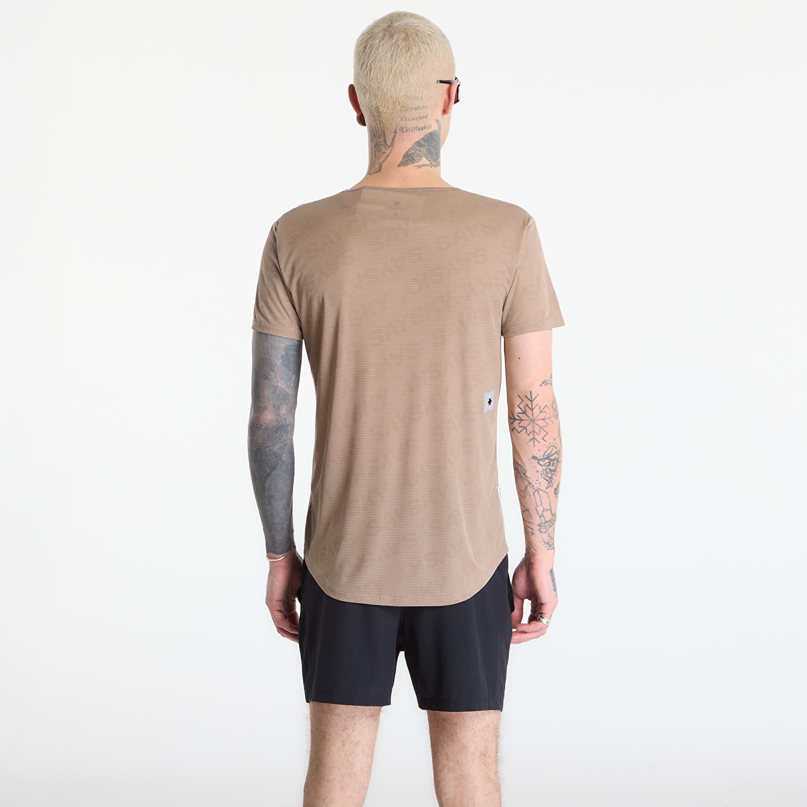 Tričká SAYSKY Reactive Flow T-shirt Dark Beige Logo