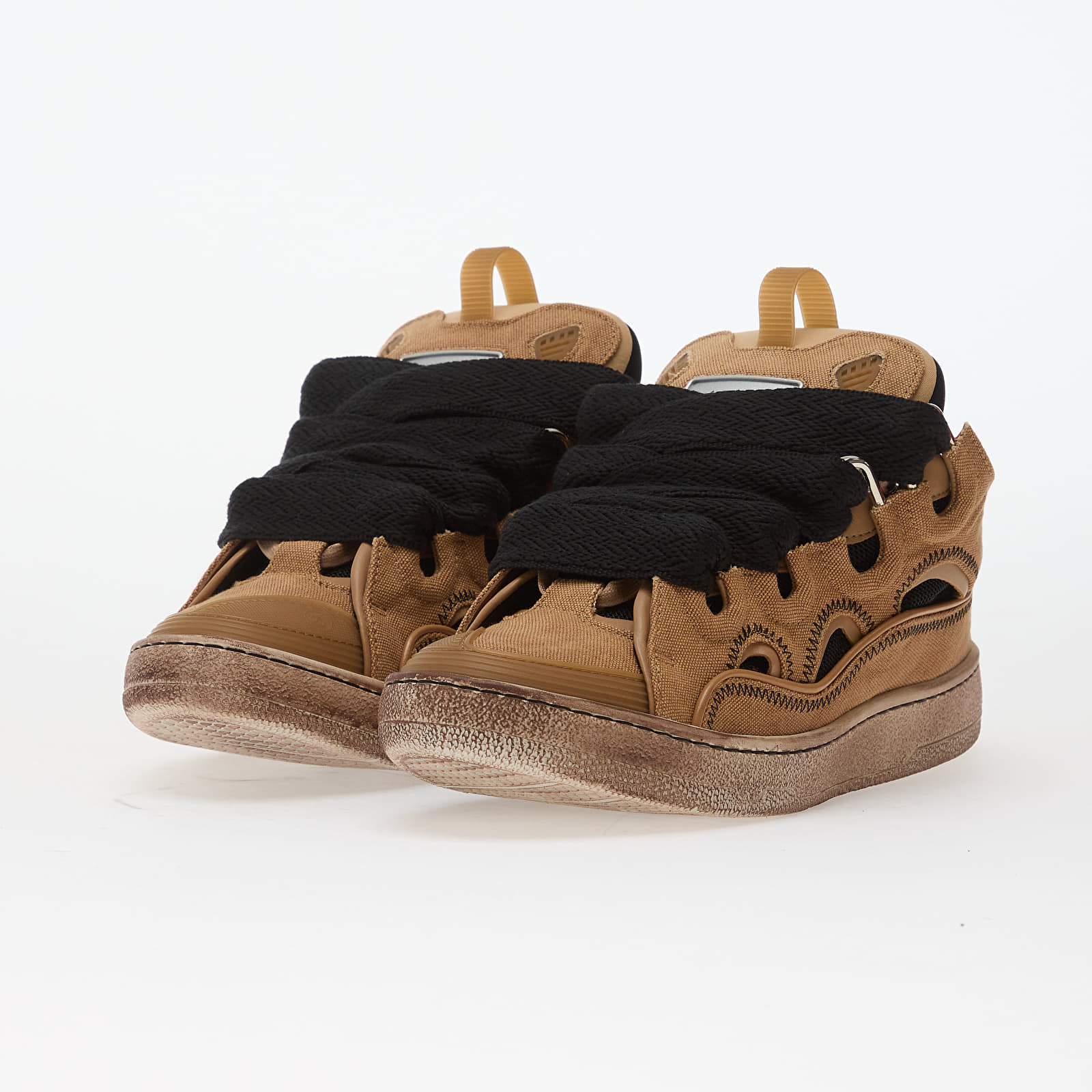 Herresko Lanvin Curb Sneakers Camel/ Amber