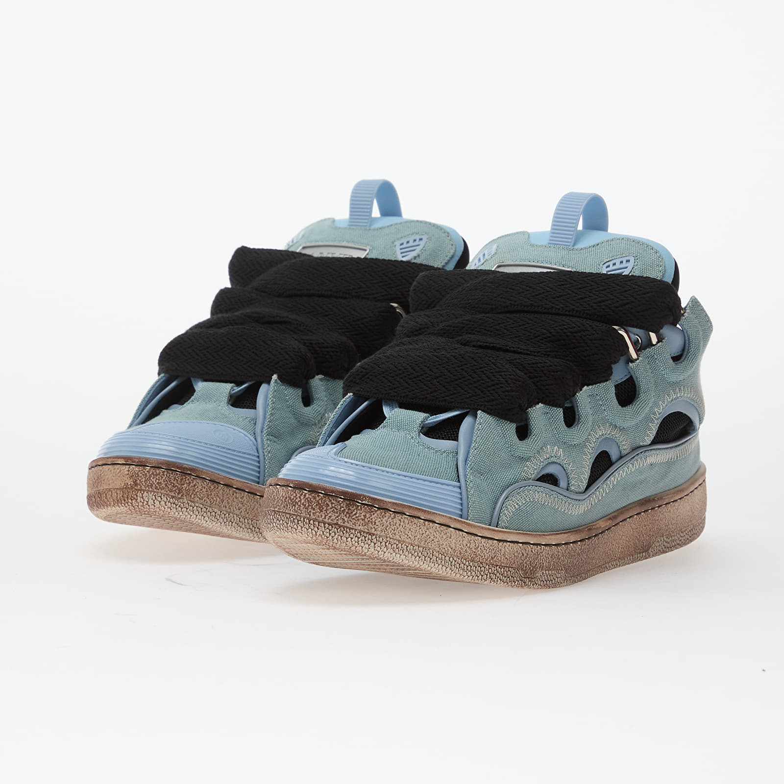 Herren Sneaker und Schuhe Lanvin Curb Sneakers Blue/ Amber