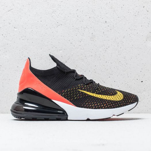 Women s shoes Nike W Air Max 270 Flyknit Black Yellow Strike Footshop