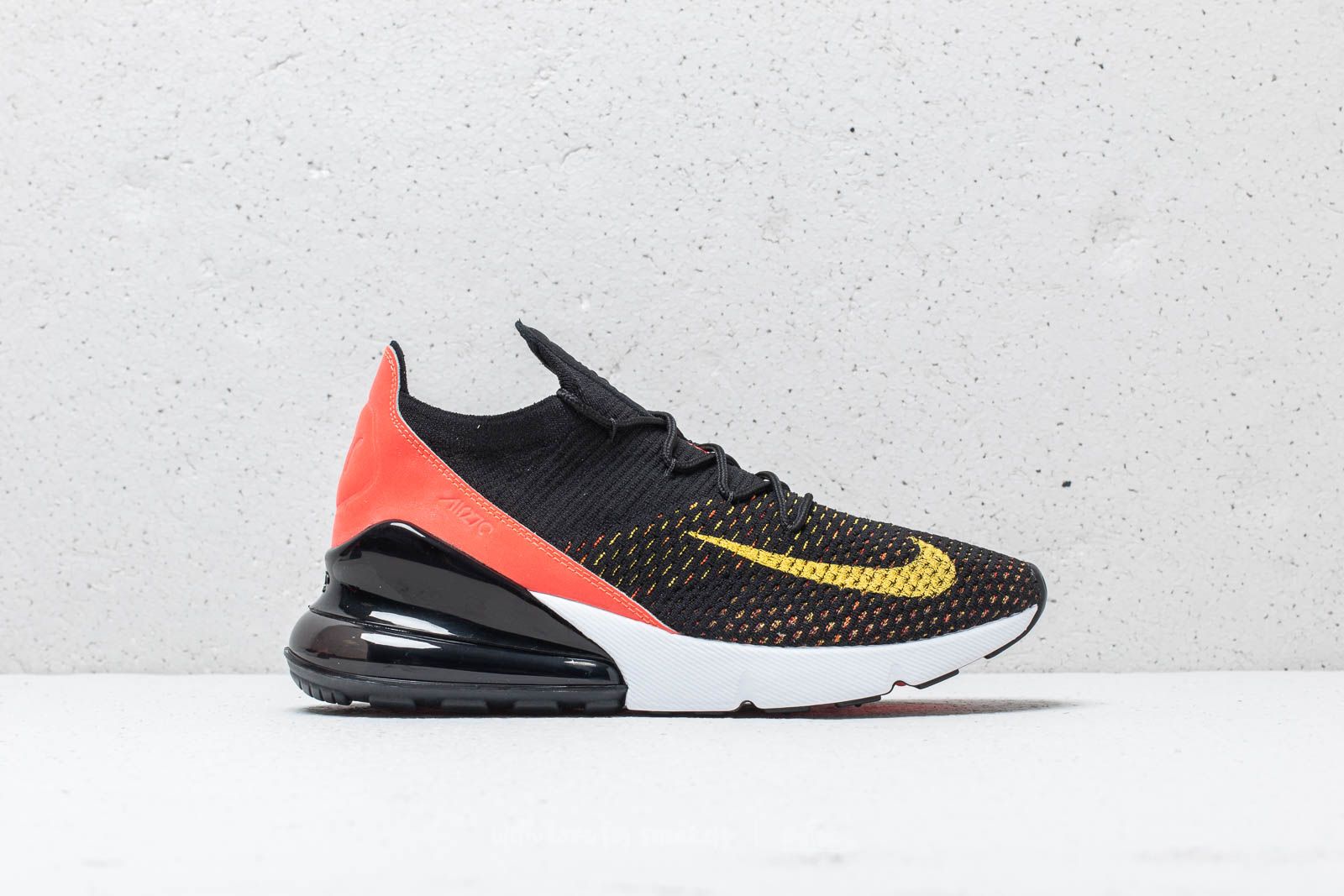 Women s shoes Nike W Air Max 270 Flyknit Black Yellow Strike Footshop