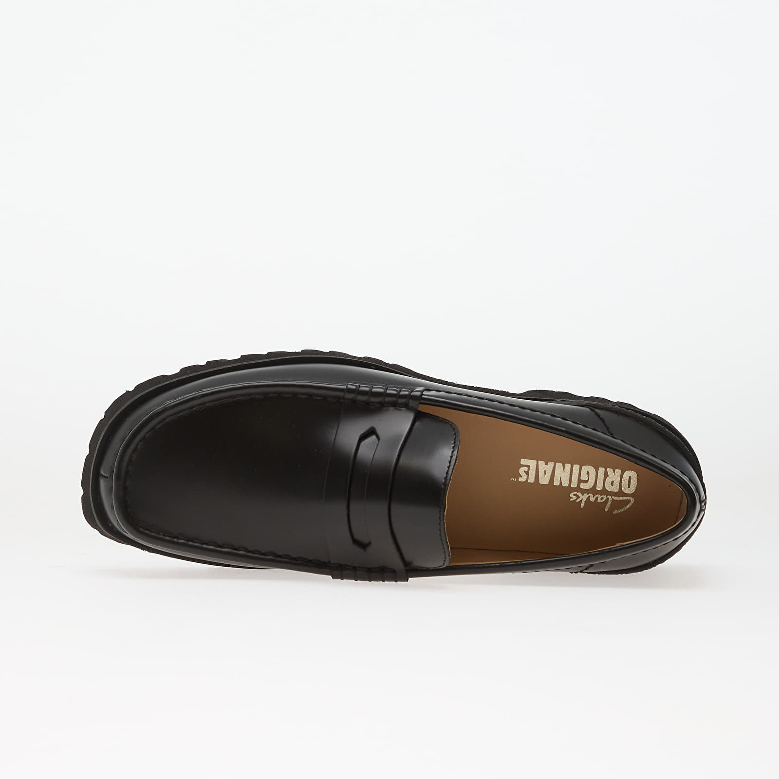 Chaussures et baskets homme Clarks Originals Yukoner Penny Black Leather