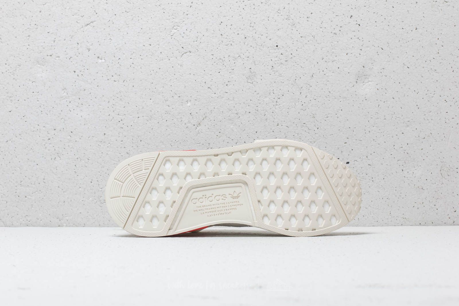 Men's shoes adidas NMD_R1 Off White/ Off White/ Lush Red