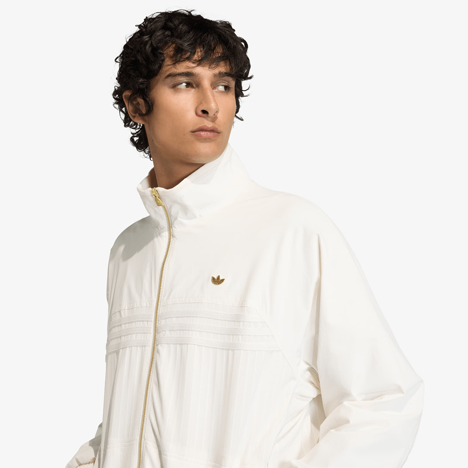 Mikiny adidas 98 Loose Track Top Cloud White