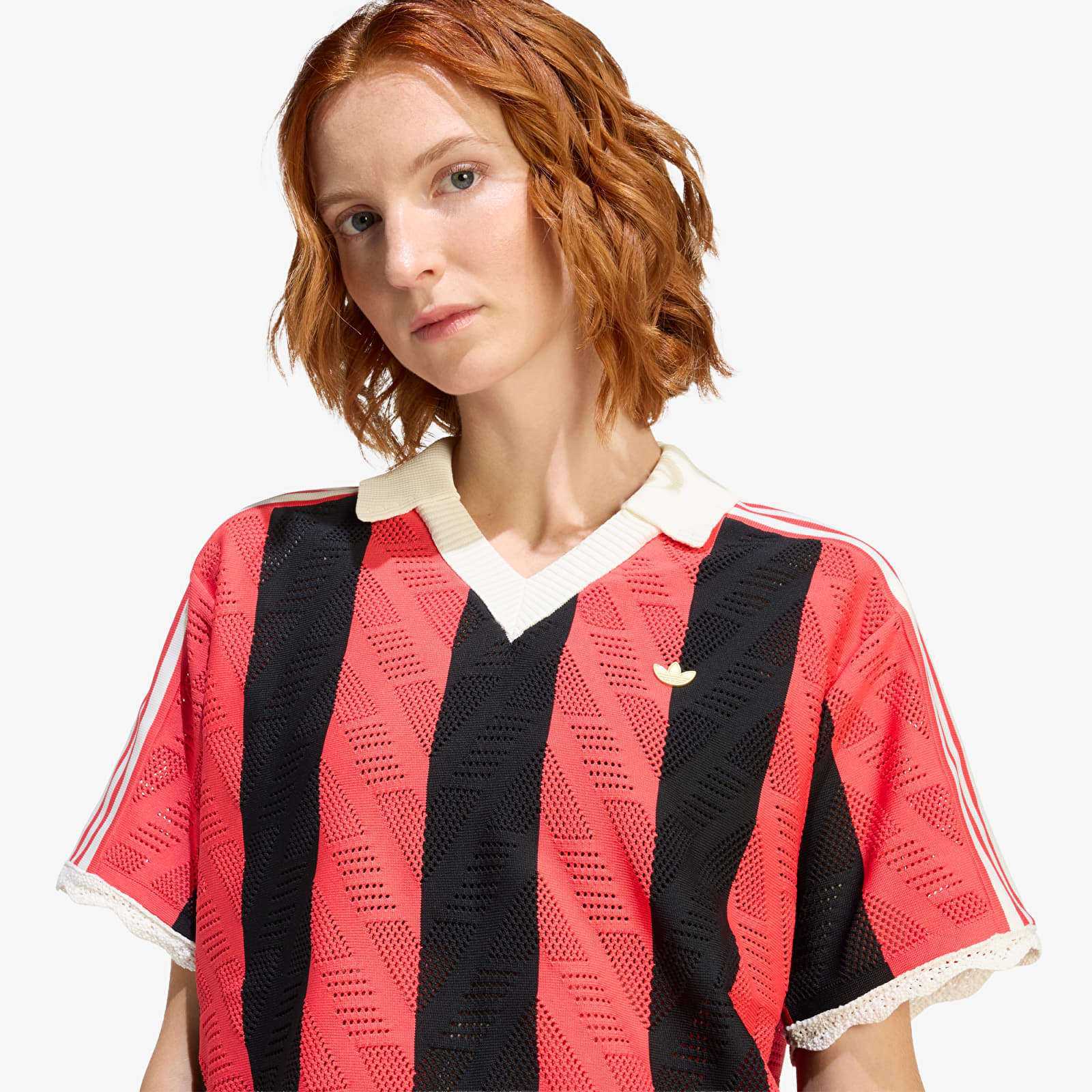 T-Shirts adidas Short-Sleeve Polo Tee Semi Lucid Red