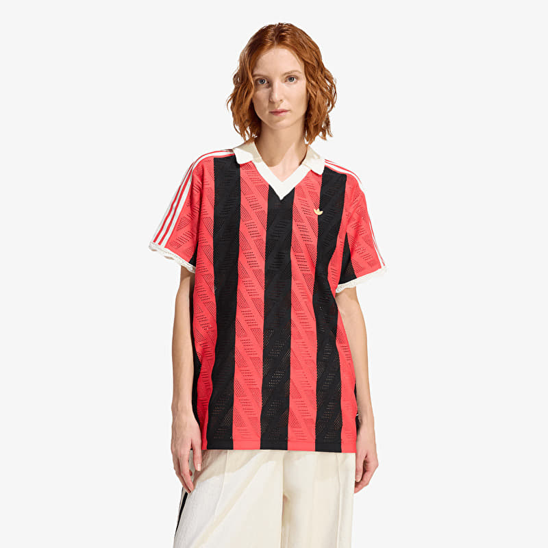 T-shirt adidas Short-Sleeve Polo Tee Semi Lucid Red