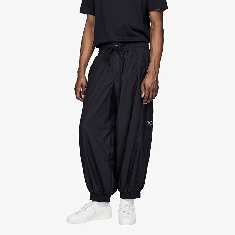 Y-3 Raw Edge 3 Stripes Nylon Shell Tracksuit Bottoms Black
