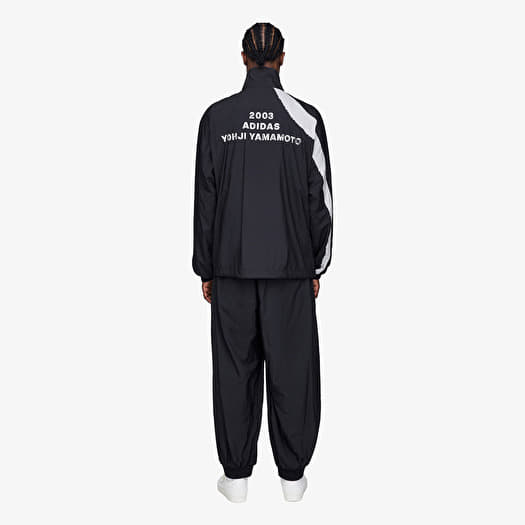 Y-3 Raw Edge 3 Stripes Nylon Shell Tracksuit Bottoms Black | Footshop