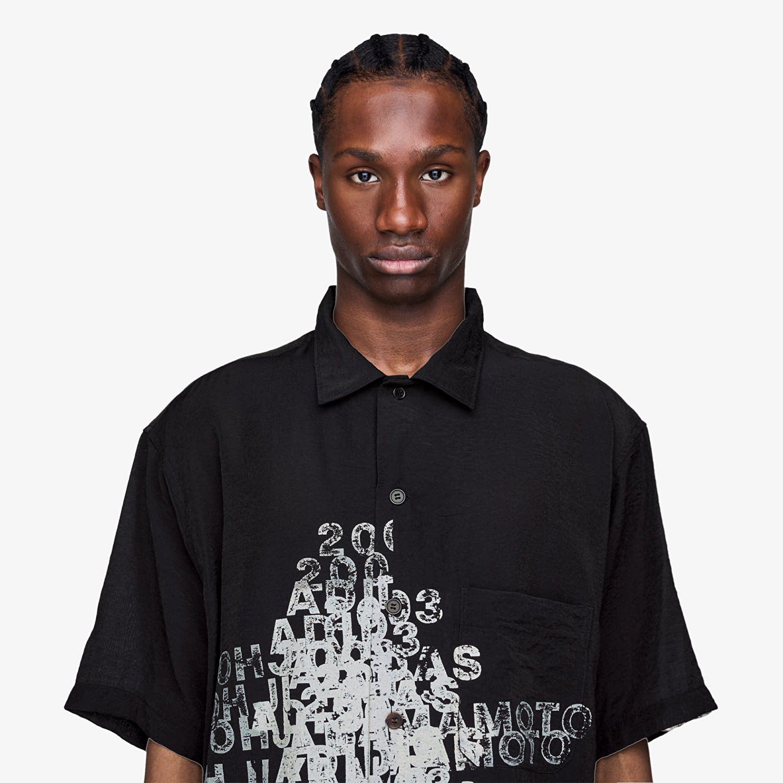 Srajce  Y-3 Dip Dye Cinched Drape T-Shirt Black