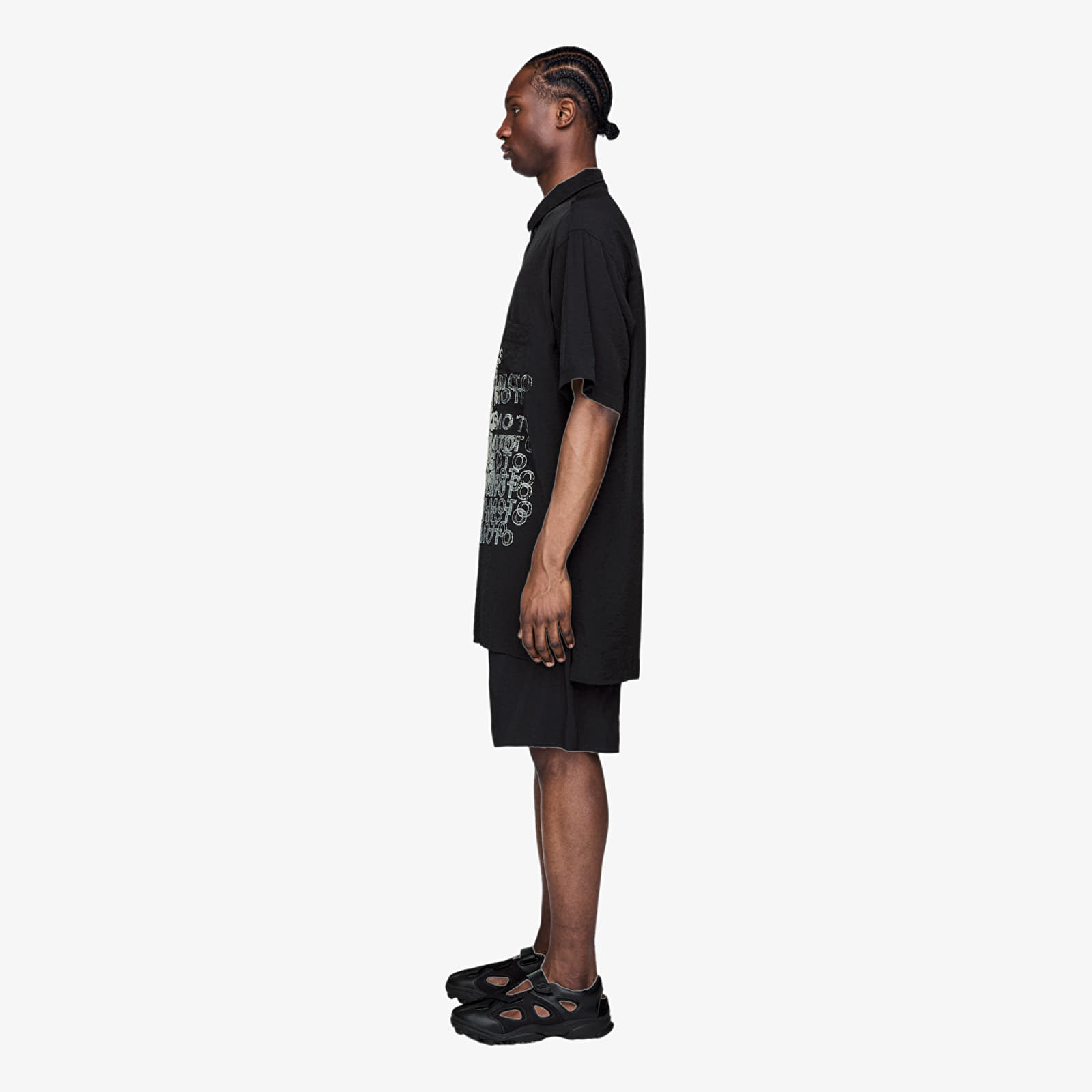 Srajce  Y-3 Dip Dye Cinched Drape T-Shirt Black