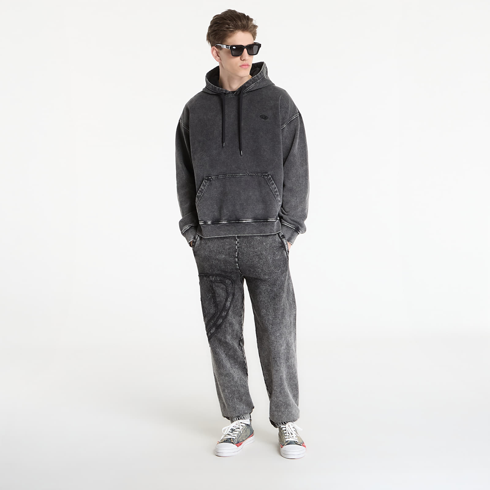 Hosen für Männer Diesel P-Marky-Den Trousers Black/ Violet