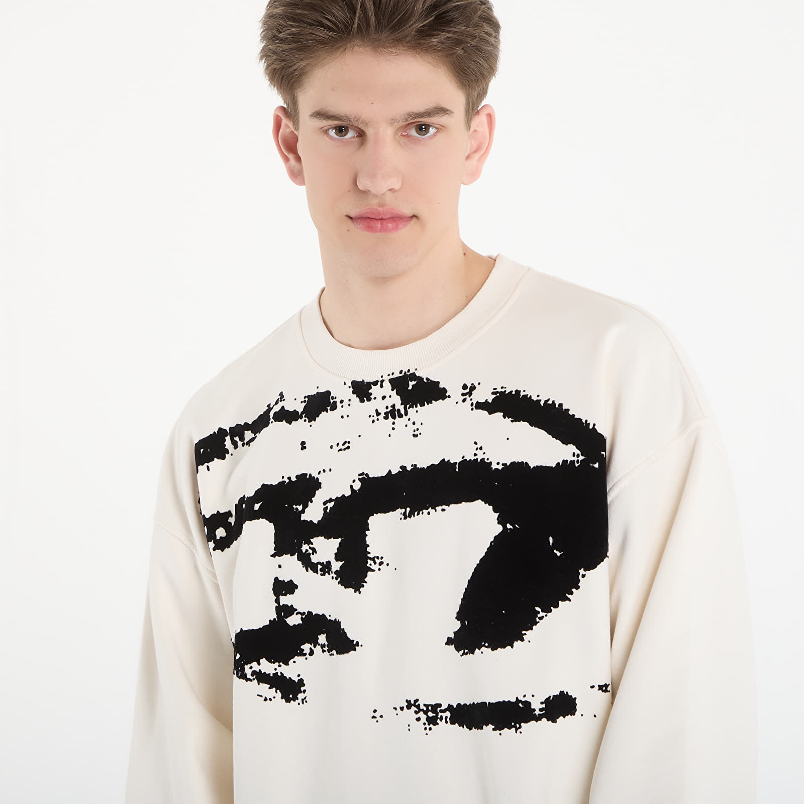Luvtröjor för män Diesel S-Boxt-N5 Sweatshirt White