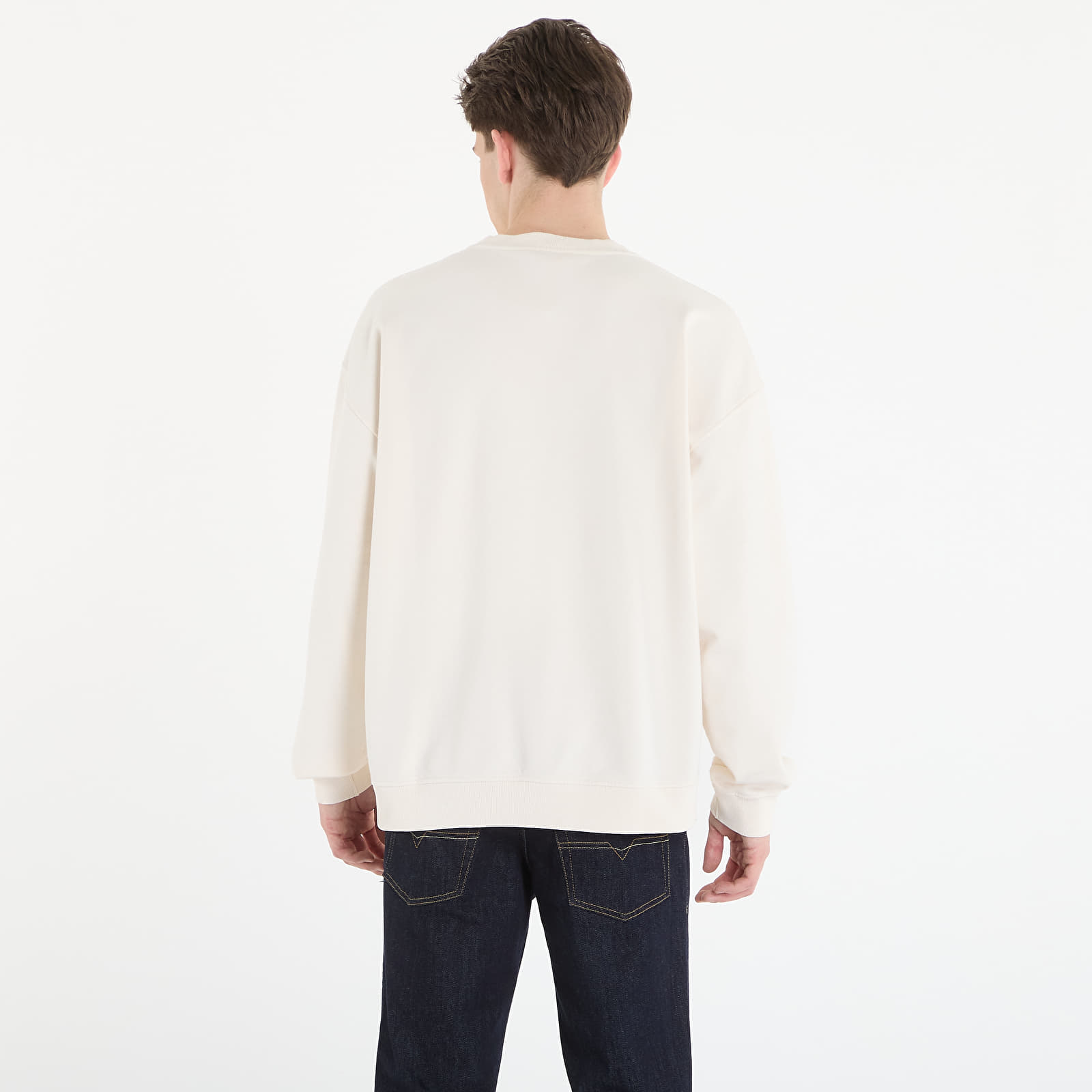 Luvtröjor för män Diesel S-Boxt-N5 Sweatshirt White