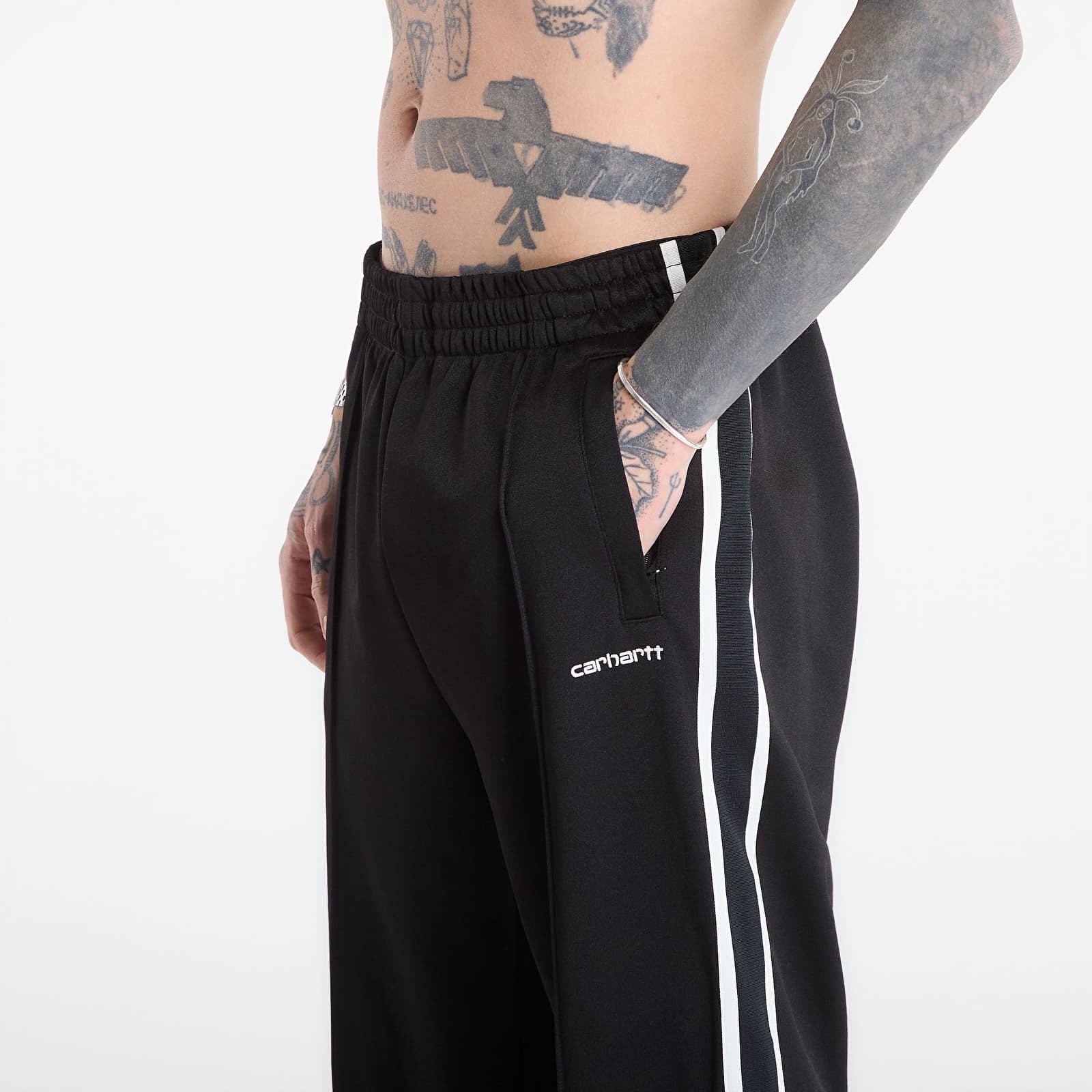 Vīriešu treniņbikses Carhartt WIP Bolar Sweat Pant Black/ Wax
