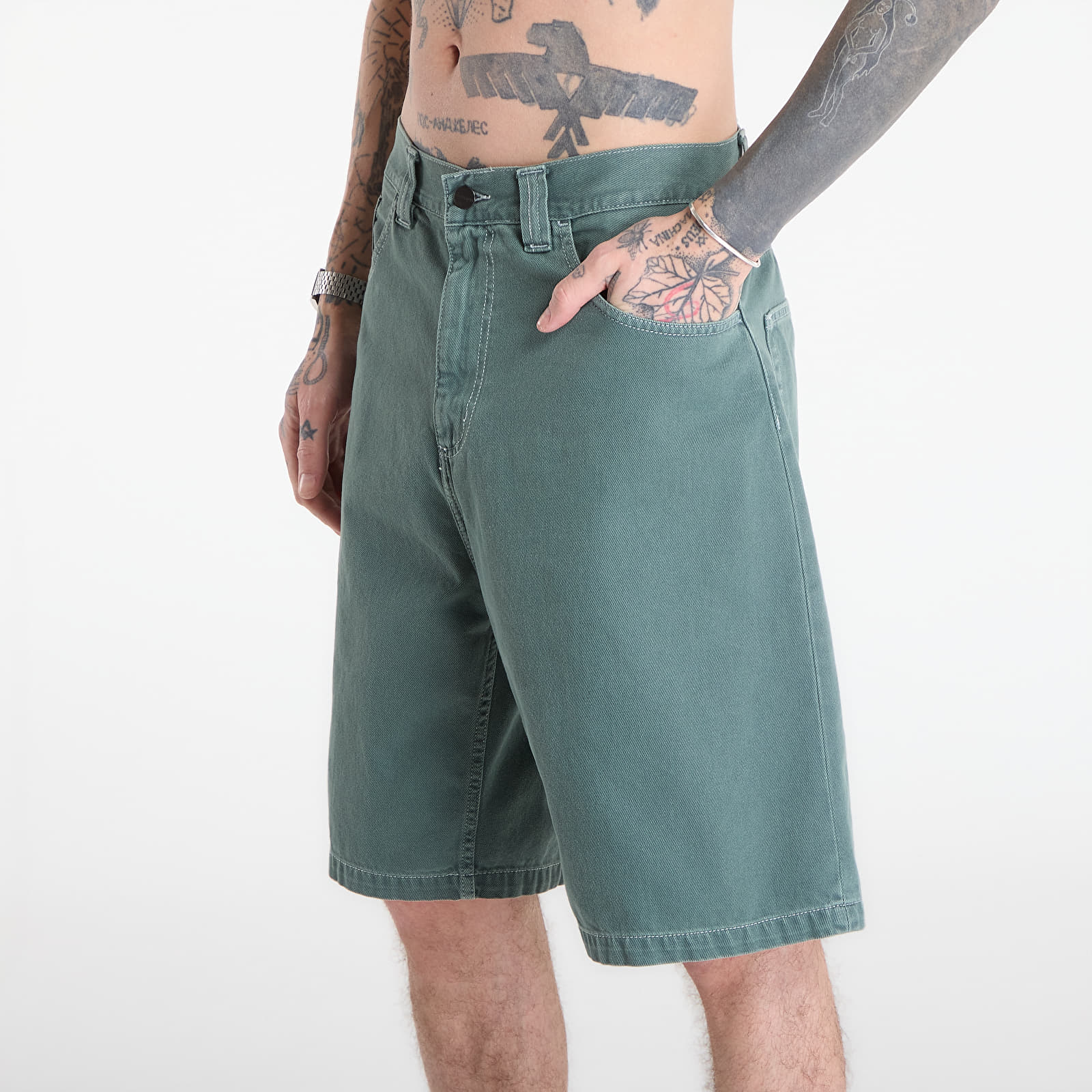 Šorti Carhartt WIP Brandon Short UNISEX Velvet Green