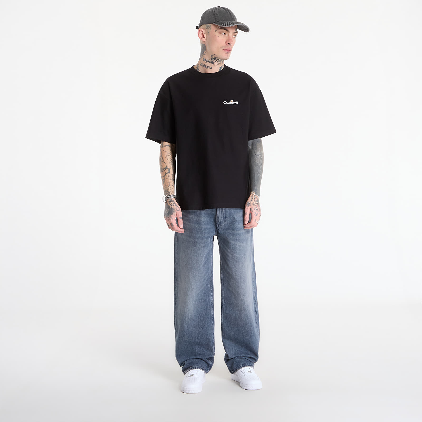   Μπλούζες Carhartt WIP S/S WIP Label T-Shirt UNISEX Black