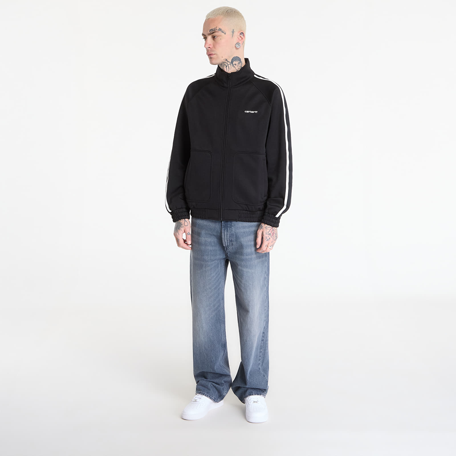 Sudaderas Carhartt WIP Bolar Sweat Jacket UNISEX Black/ Wax