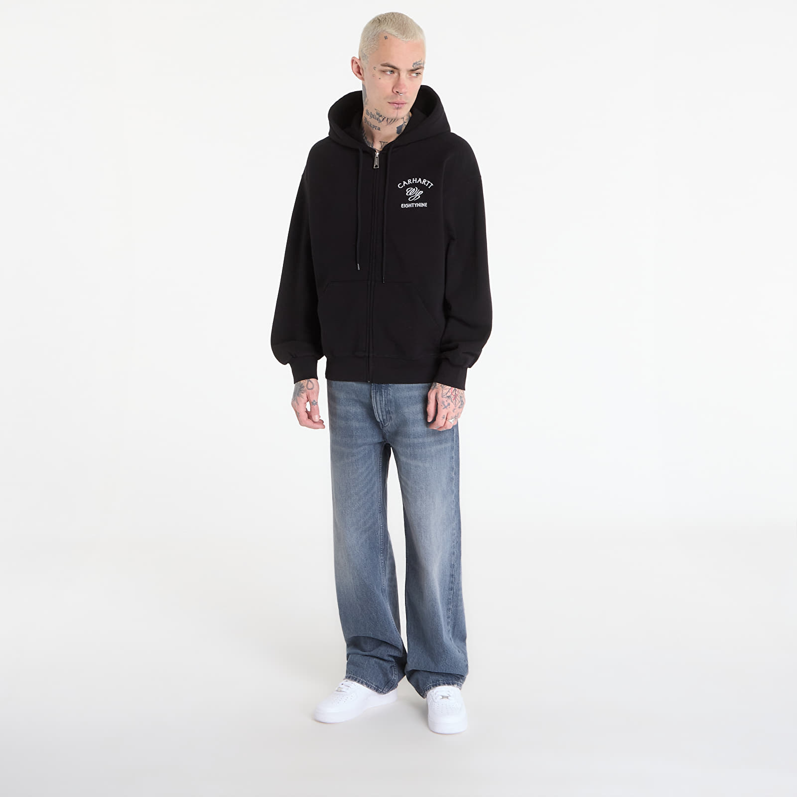 Hoodies and sweatshirts  Carhartt WIP Hooded Eightynine Sweat Jacket UNISEX Black