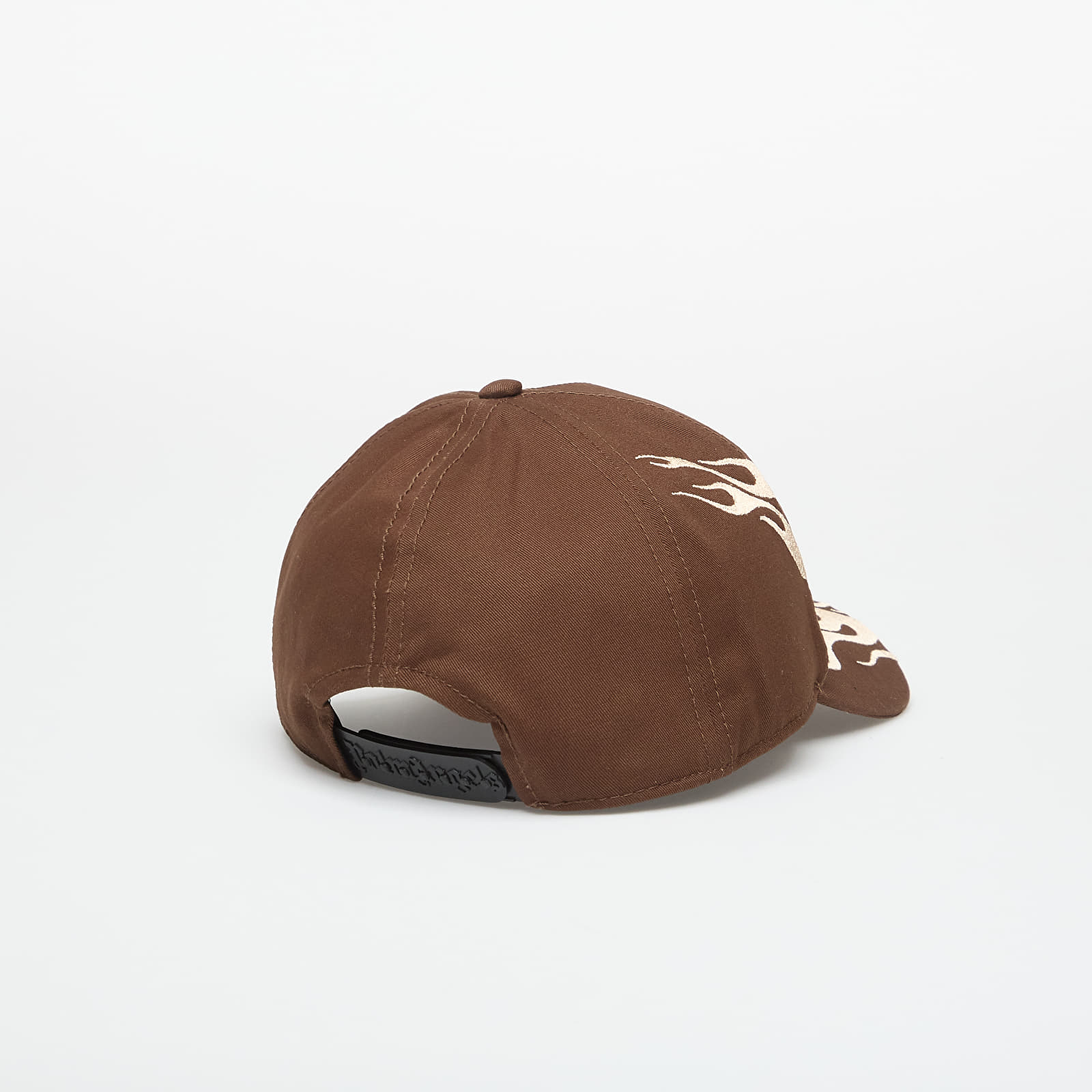 Șepci pentru bărbați Palm Angels Flames Curved Logo Cap Brown/ Beige