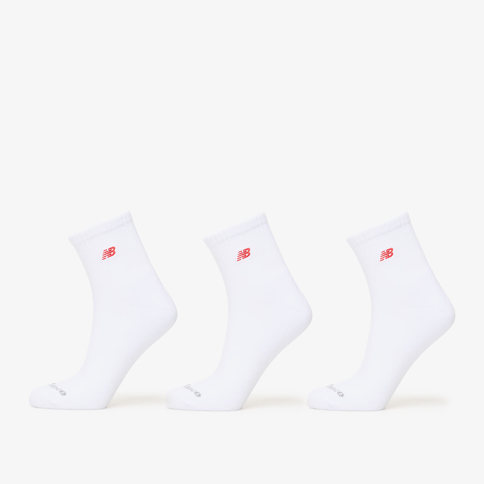 Чорапи New Balance Red Patch Logo Ankle 3-Pack White M