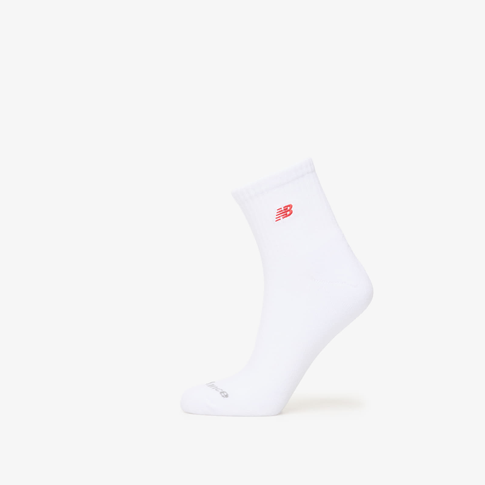 Miesten sukat New Balance Red Patch Logo Ankle 3-Pack White