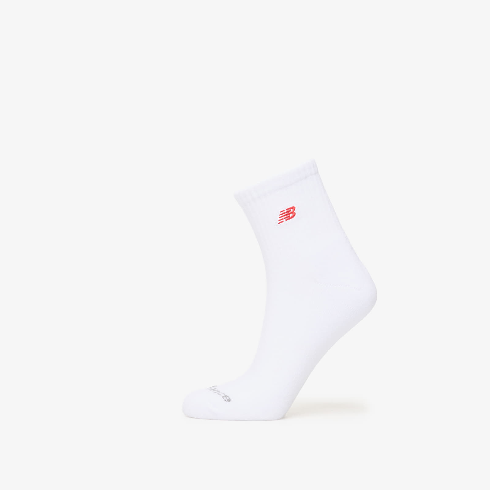 Socks New Balance Red Patch Logo Ankle White