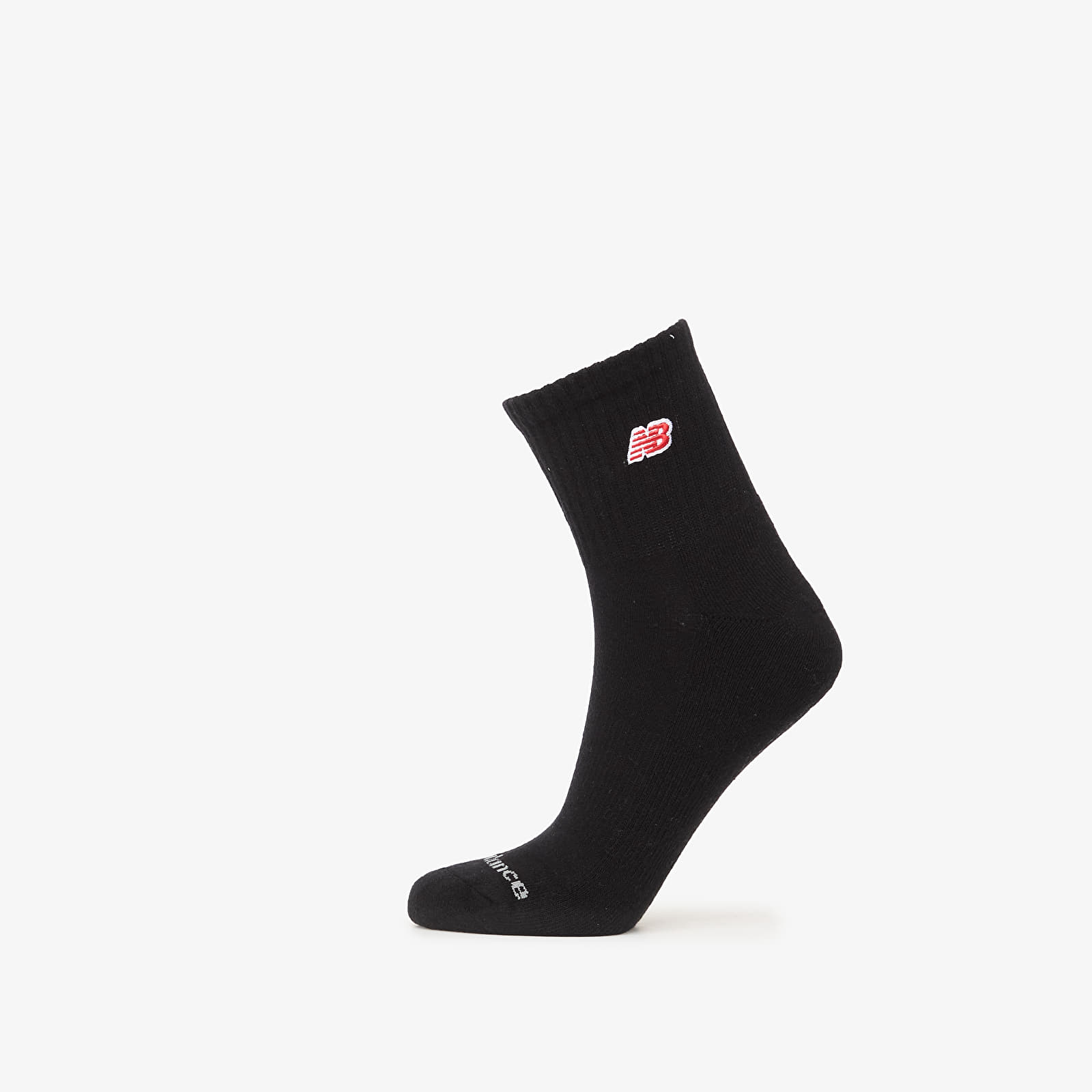 Socks New Balance Red Patch Logo Ankle White