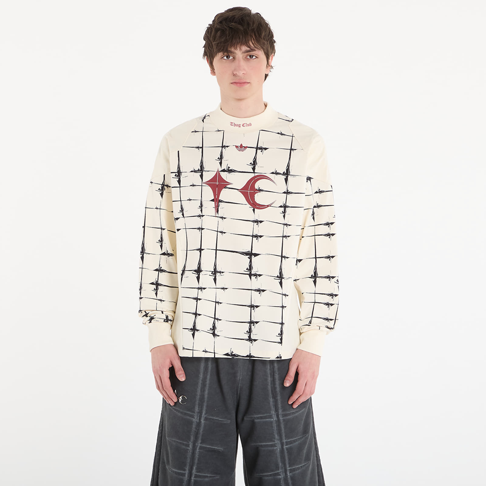 Тениска adidas Thug Club Goalie T-Shirt Ls Cream White L