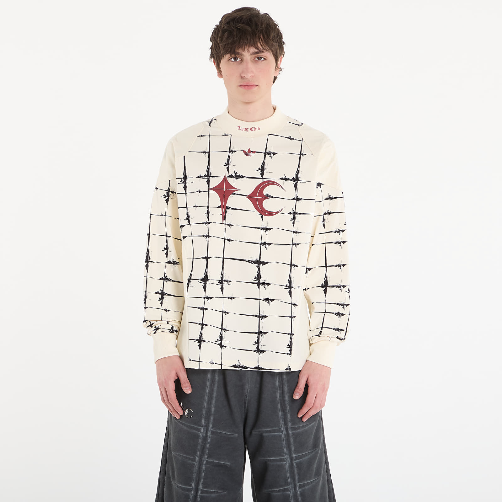   Μπλούζες adidas Thug Club Goalie T-Shirt Ls Cream White