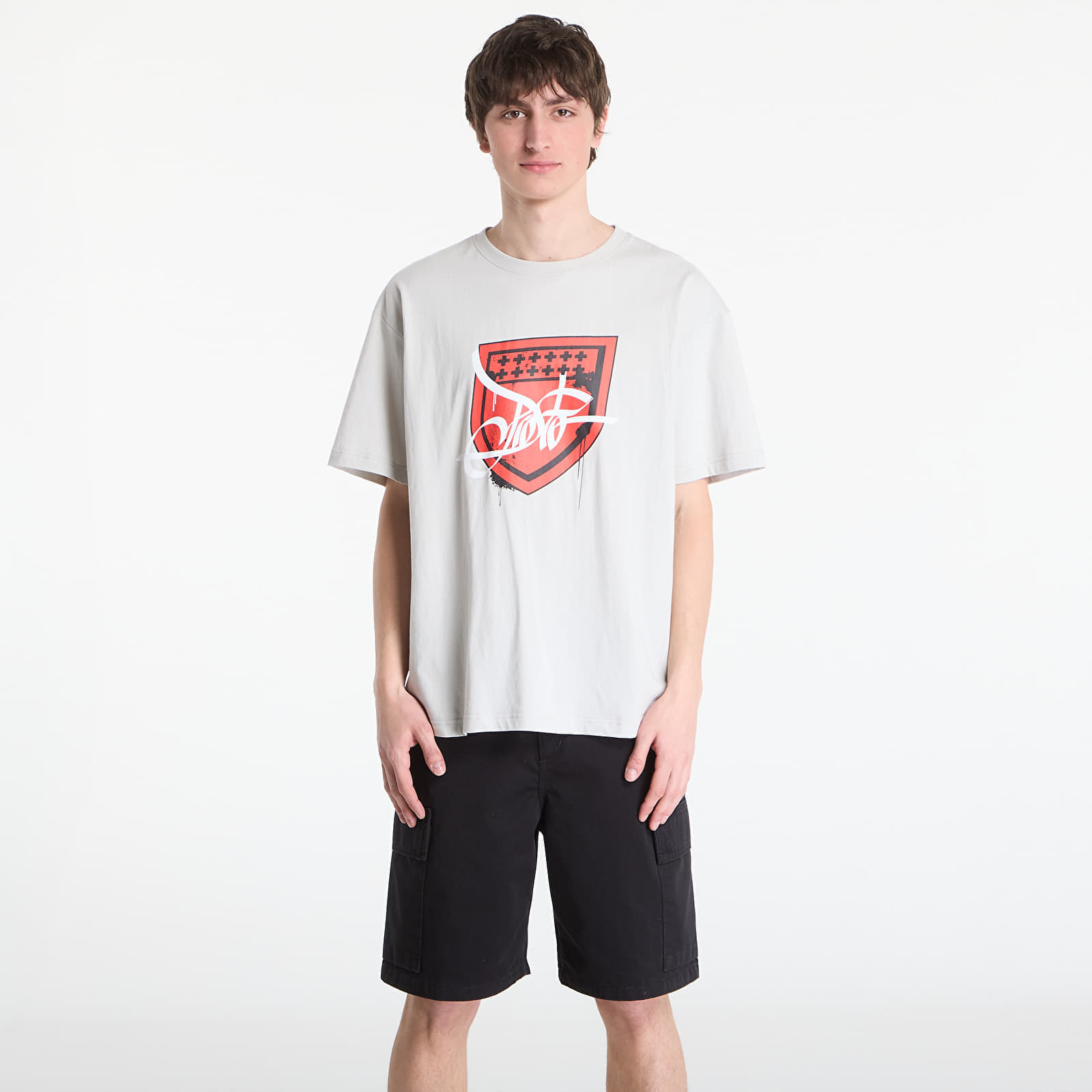 Тениска Prosto T-shirt Damage Target Silver L