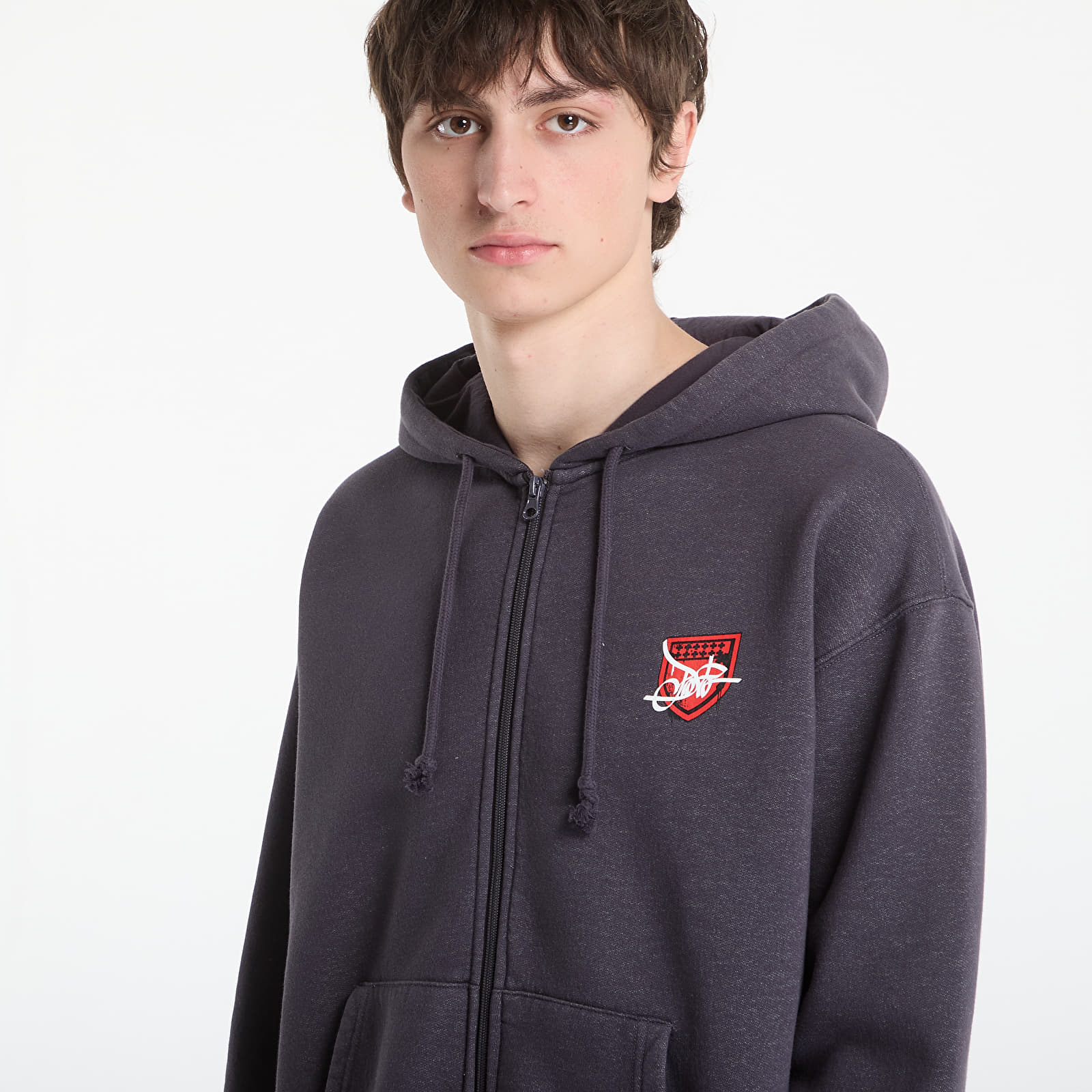 Sweatjacken und Sweatshirts Prosto Zip Hoodie Damage Target Gray