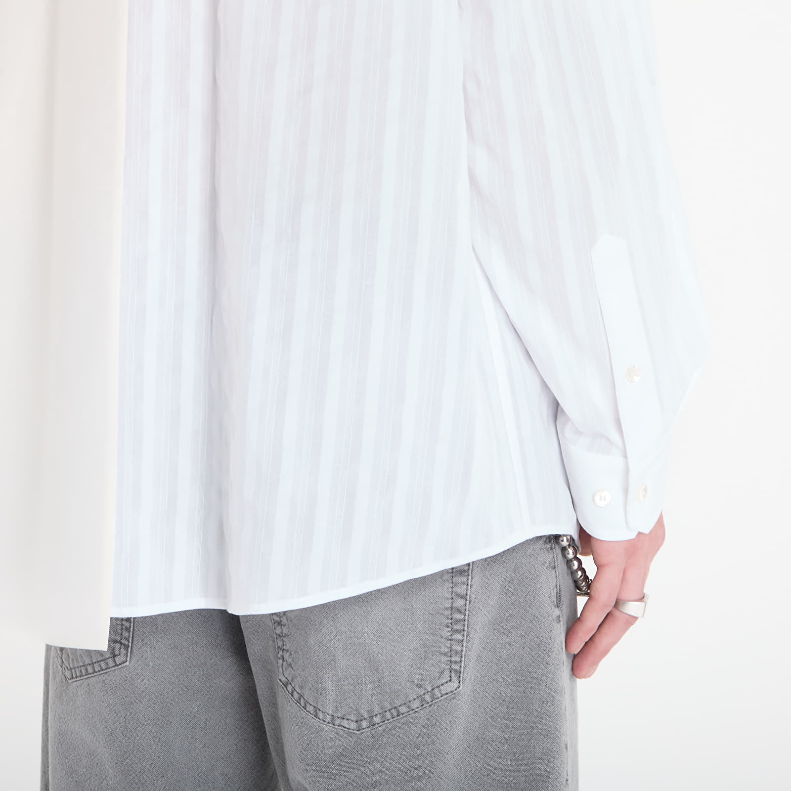 Рубашки MM6 Long-Sleeved Shirt White