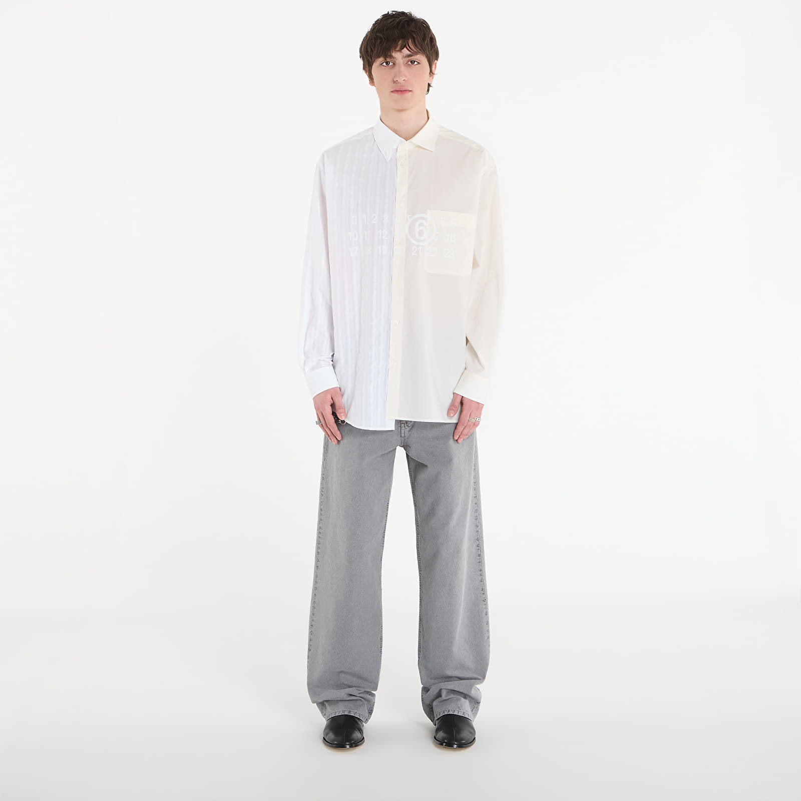 Рубашки MM6 Long-Sleeved Shirt White