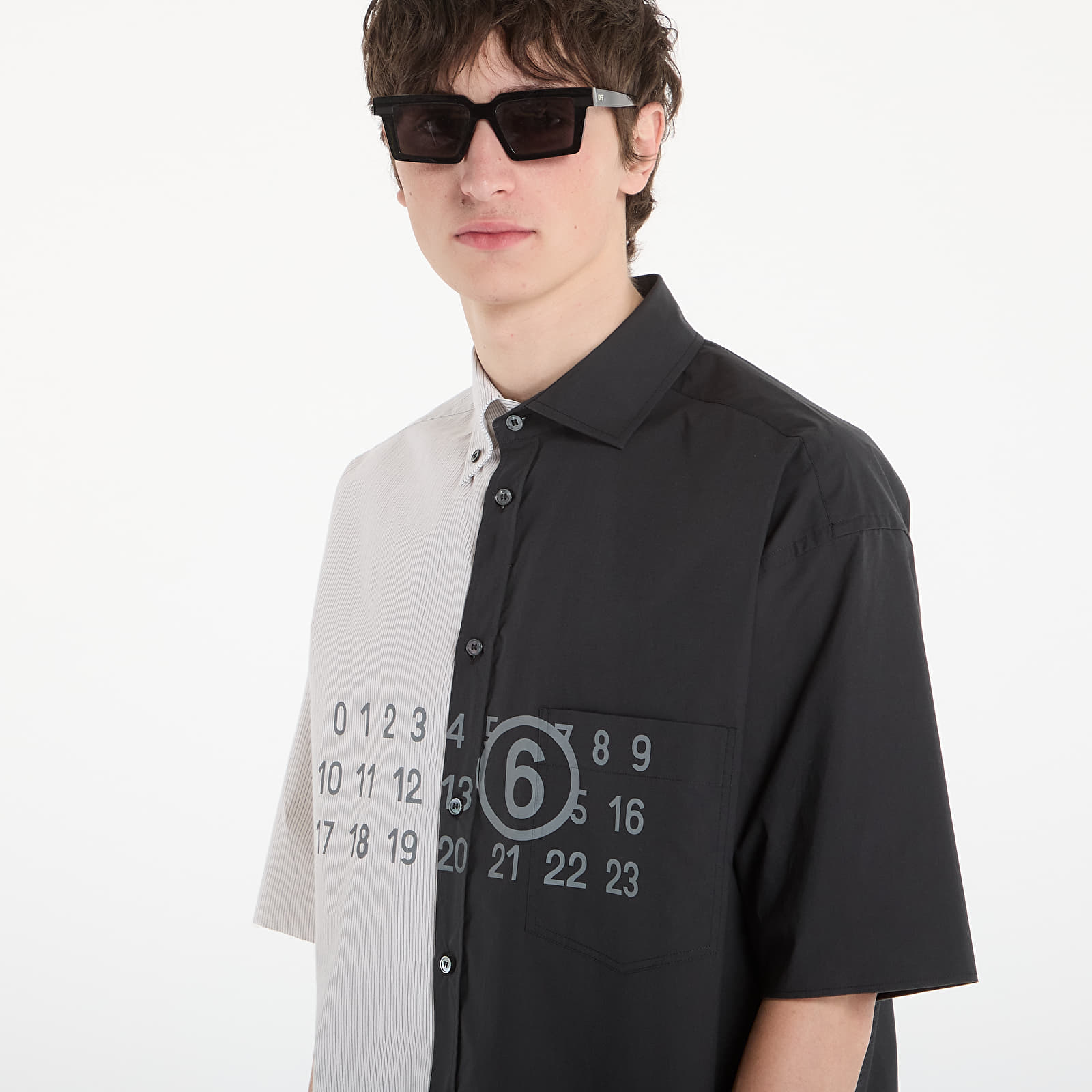 Srajce MM6 Short-Sleeved Shirt Black