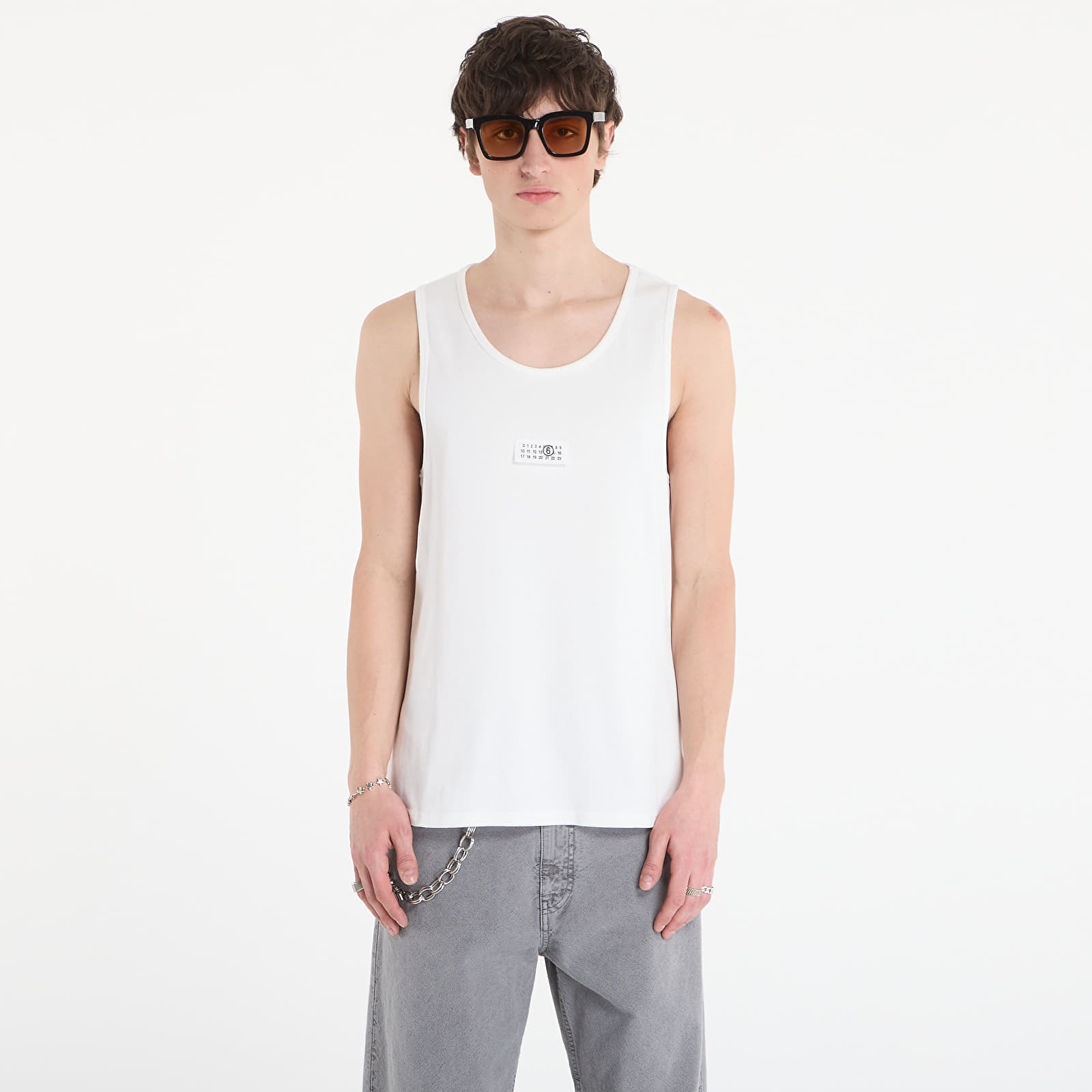 MM6 Tank Top Off White XL