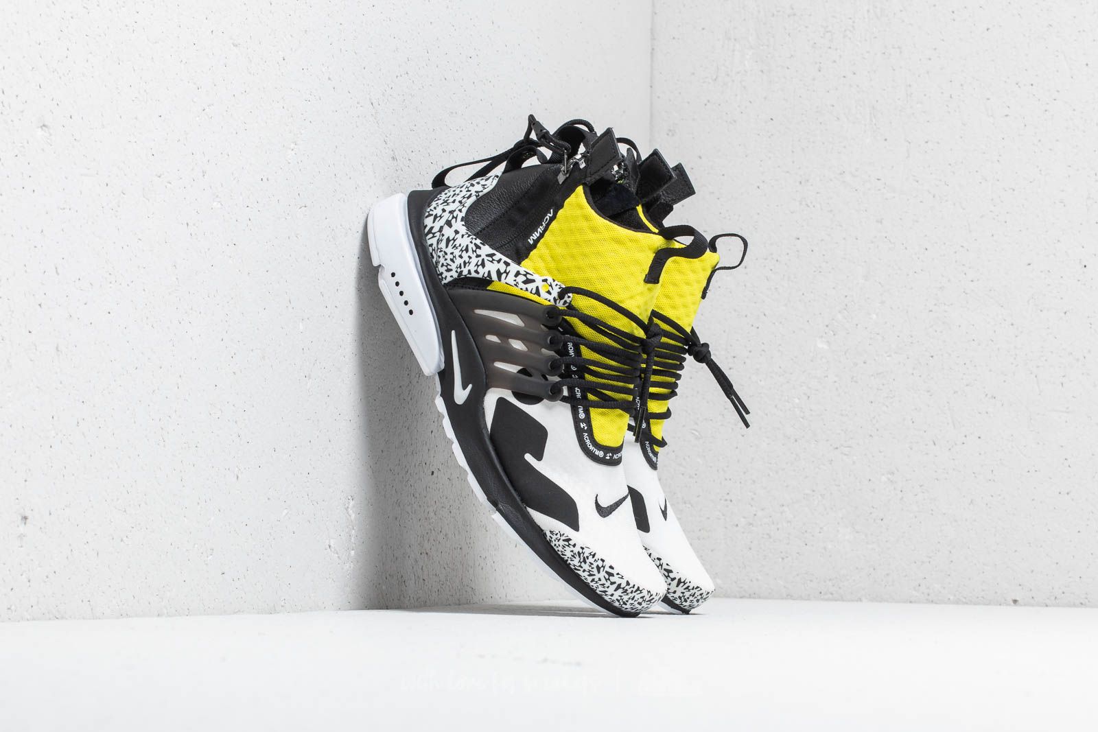 Scarpe uomo Nike x Acronym Air Presto Mid White/ Black-Dynamic Yellow
