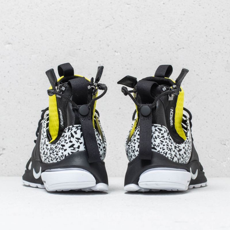 Nike x Acronym Air Presto Mid White/ Black-Dynamic Yellow | Footshop