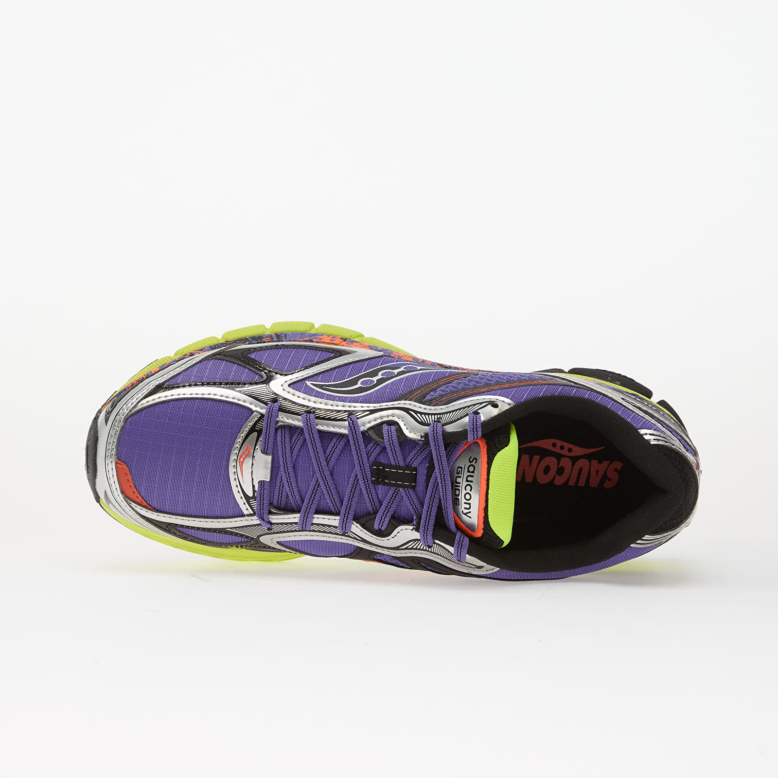Herren Sneaker und Schuhe Saucony Guide 7 Purple/ Citron