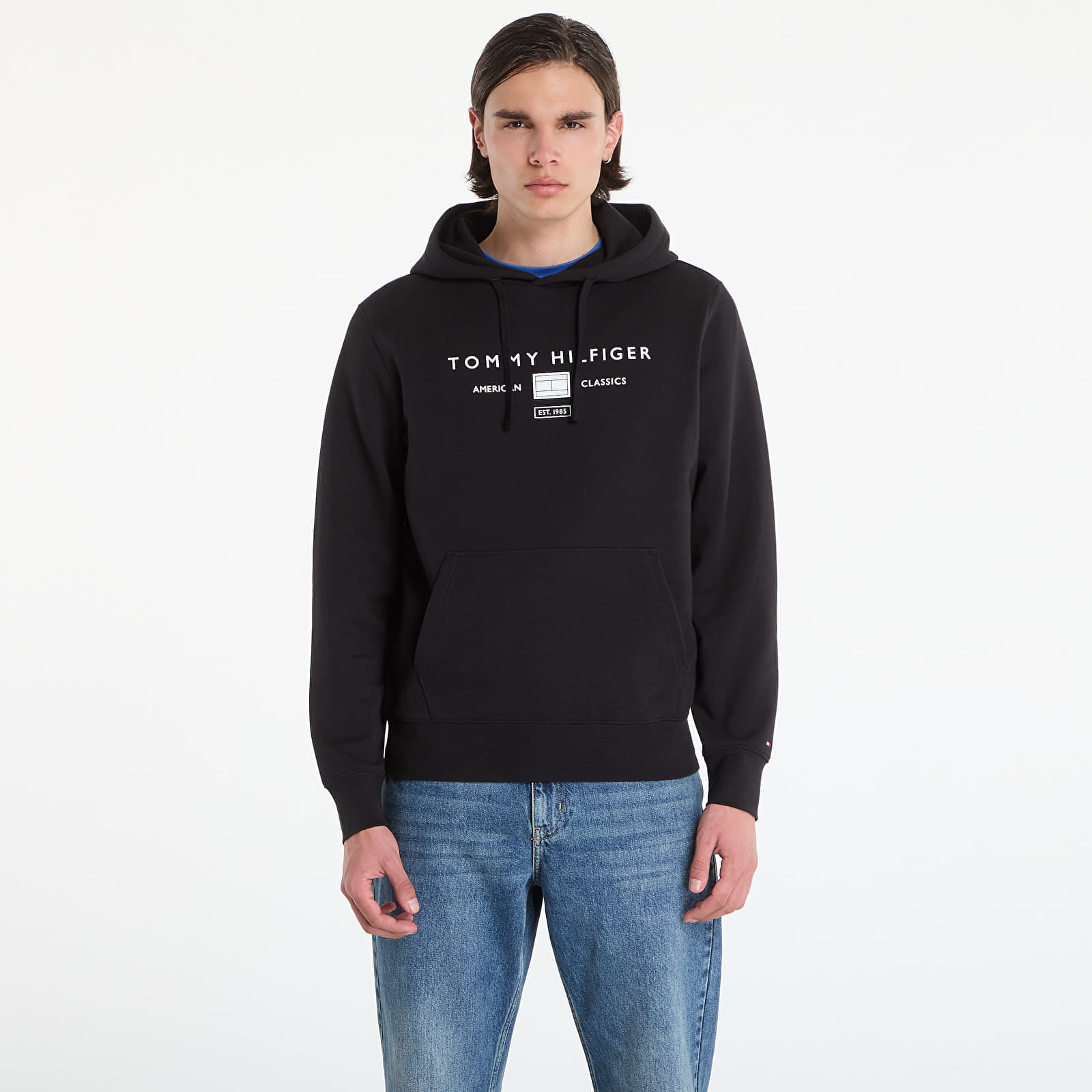 Суитшърт Tommy Hilfiger Brand Love Tr Mono Stack Hoody Black M