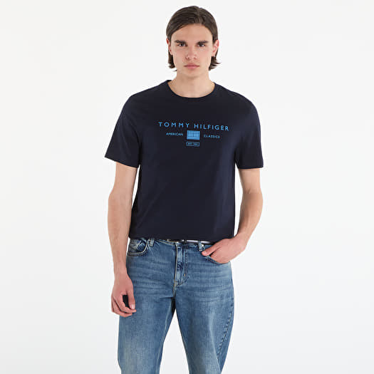 Футболка Tommy Hilfiger Brand Love Mono Stack Tee Navy