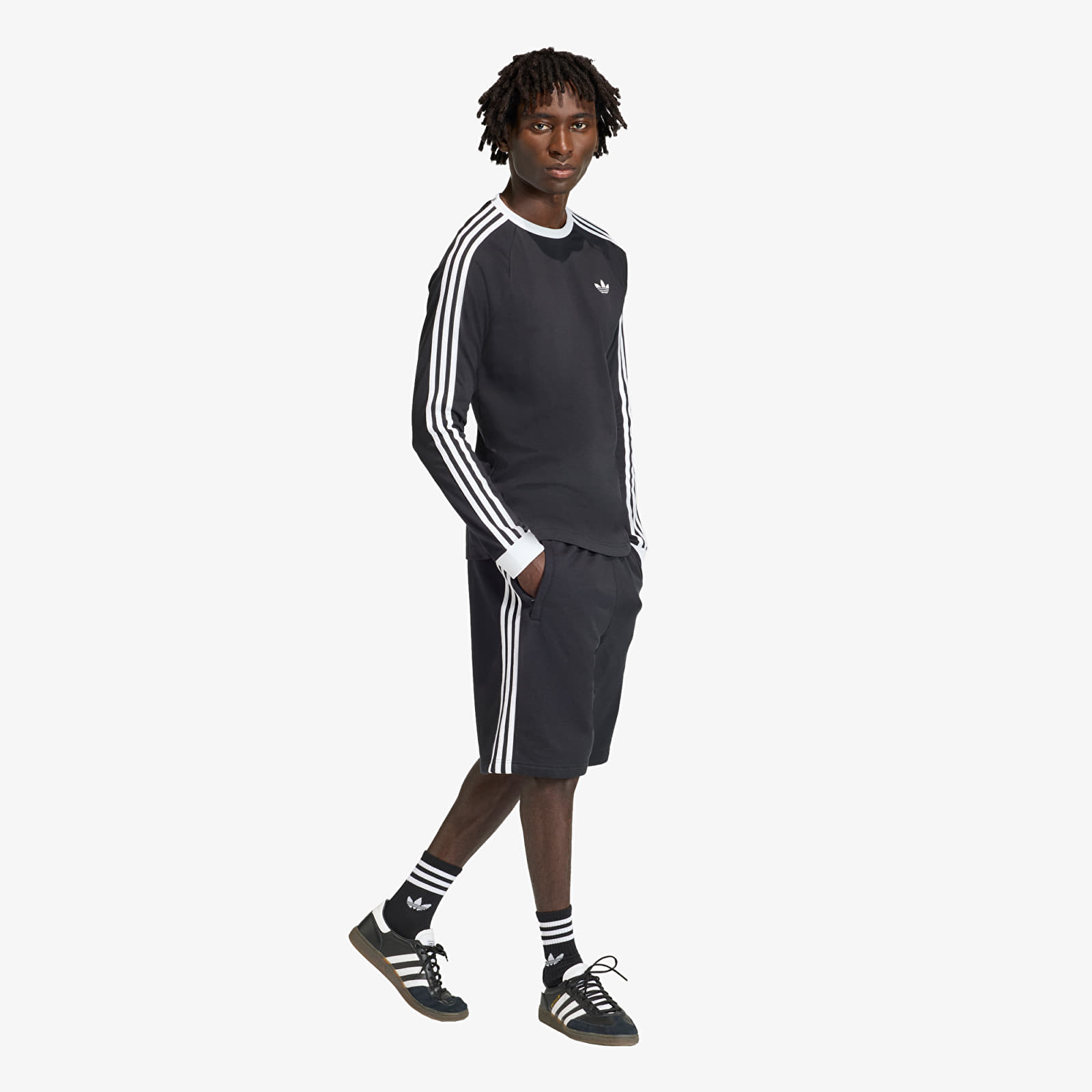 Kurzhosen adidas 3-Stripes Shorts Black