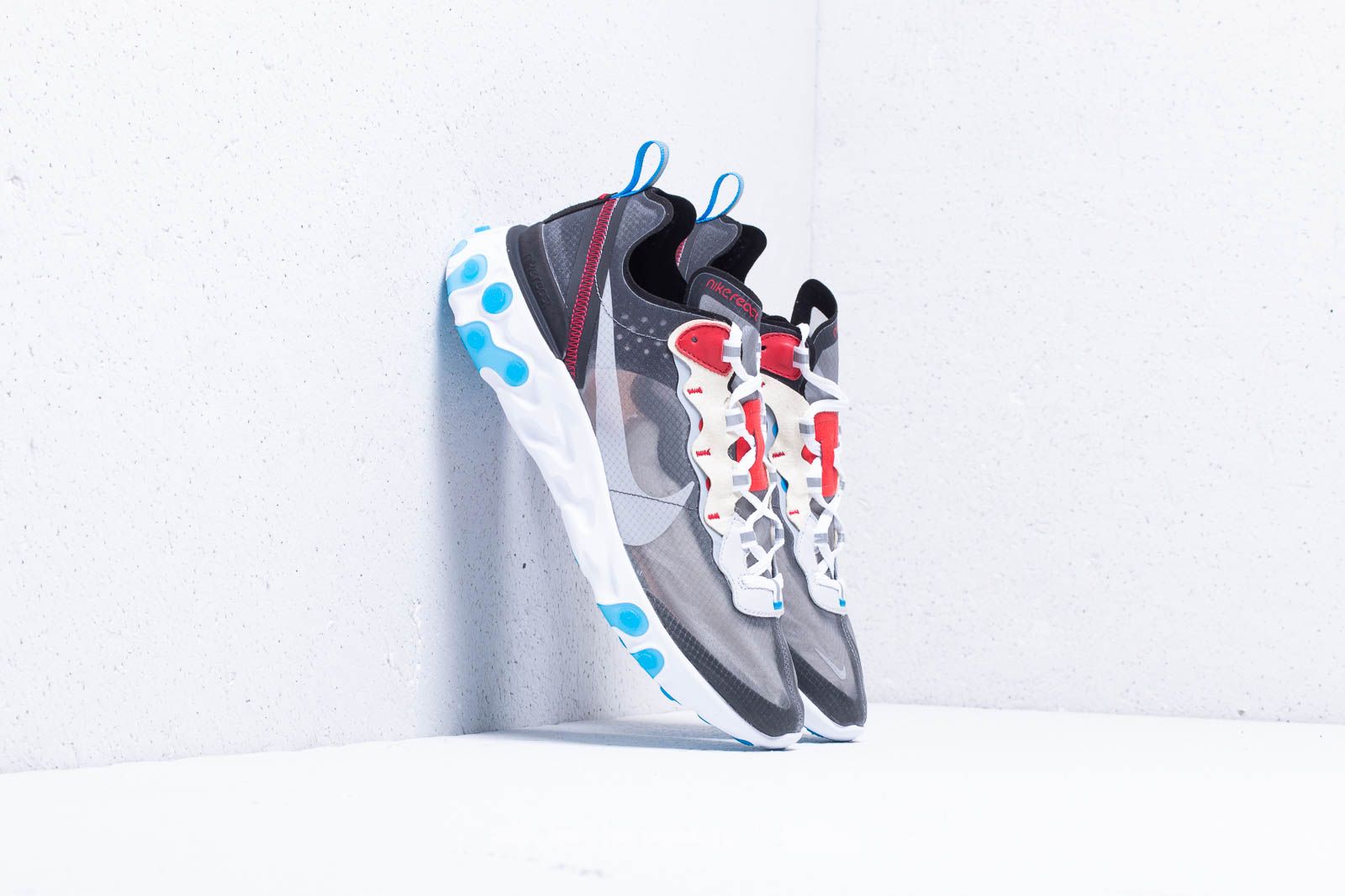 Nike react element 87 dark grey photo blue on feet cheap