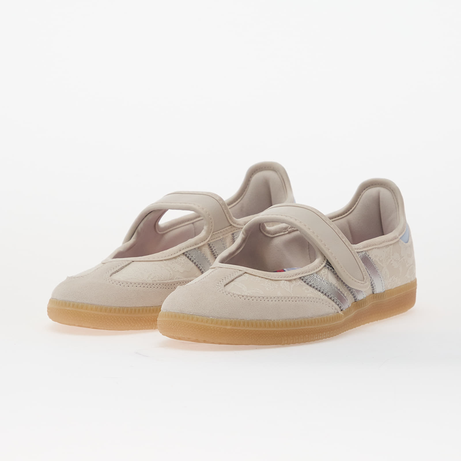 Ženske tenisice adidas x Liberty London Samba Jane W Chalk Pearl/ Silver Metallic/ Core White